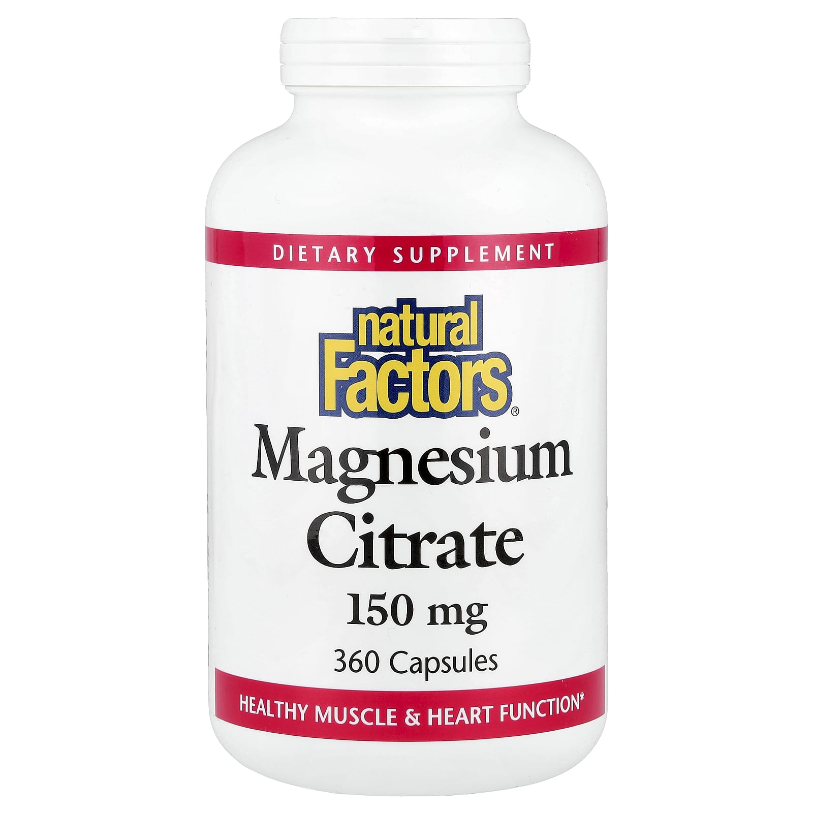 

Magnesium Citrate, 150Mg, 360 Capsules