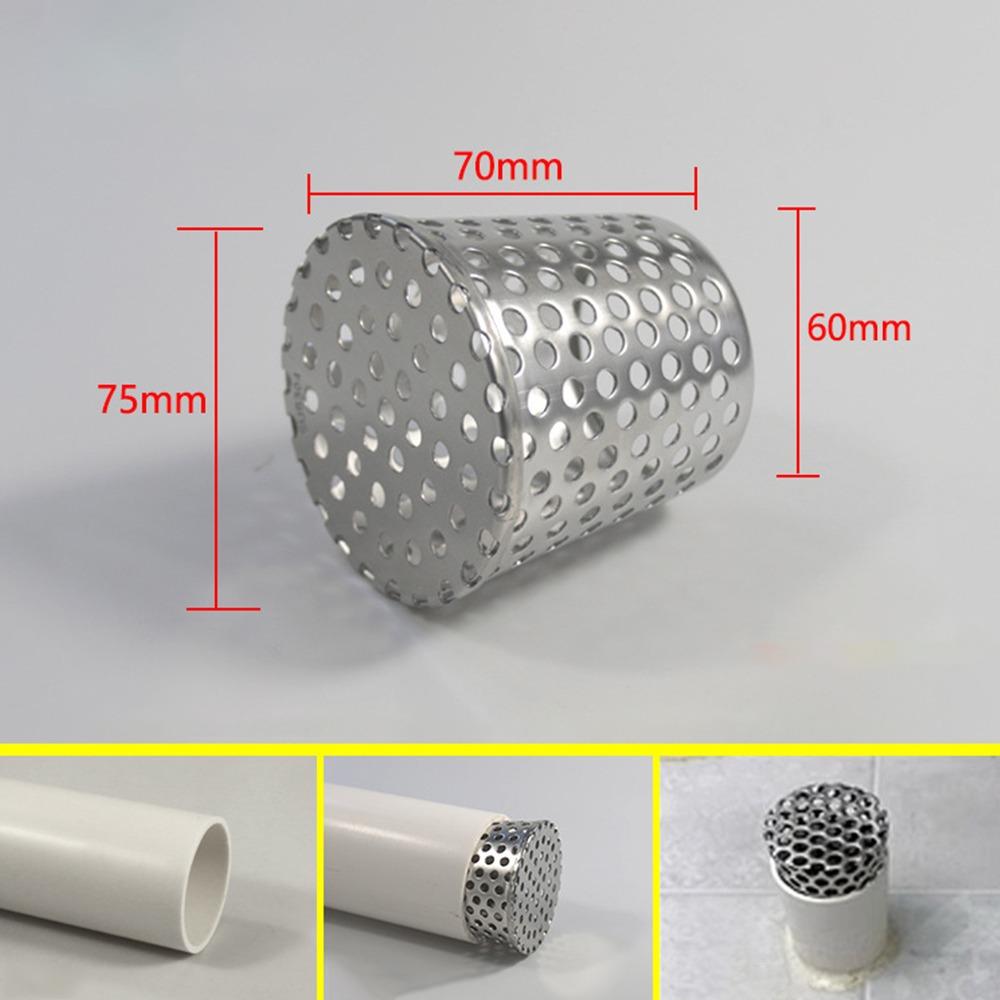 New Stainless Steel Anti Blocking Floor Drain Drainage Side Circular Gutter Guard Filter Screen Outdoor Tool