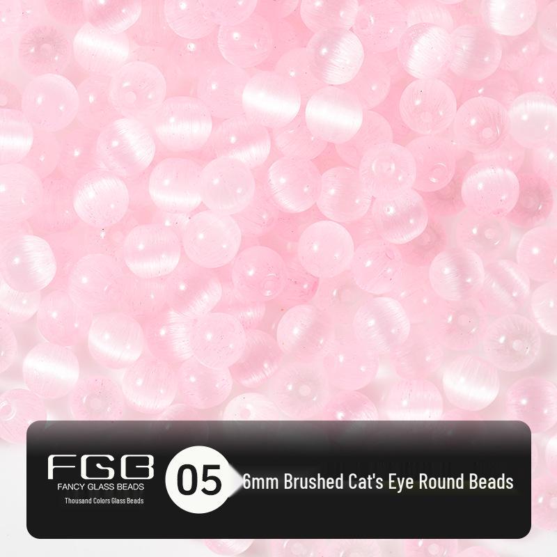 6mm Frosted Cat's Eye Glass Seed Beads for Handmade DIY Bracelets and Accessories