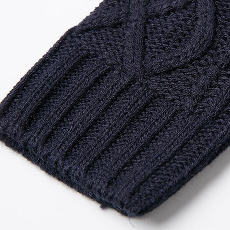Autunno e Inverno Donna Casual Lavorato a Maglia Manica Lunga Abiti Invernali Maglione Monocolore Lunghezza Ginocchio Larga Grasso Abiti Femminili