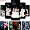 Funda For Huawei Nova 12s Case Cute Cartoon Cat Black Silicone Soft Back Cover Case For Huawei Nova 12s Case Nova12s 12 S Coque
