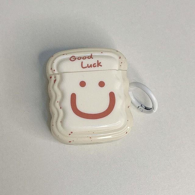 

Смайлик с рисунком удачи, улыбка Ins, волнистый нескользящий чехол для наушников для Apple Airpod 2 3 Pro 2nd 1, беспроводная зарядная коробка Bluetooth For Airpods 1 2