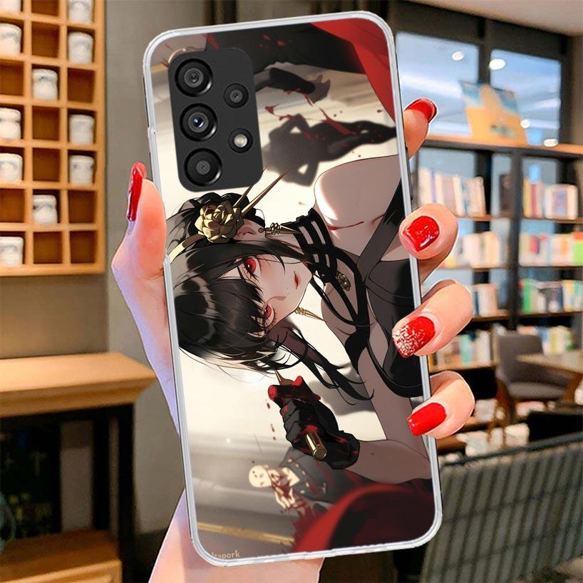 S-Spy Family Yor F-Forger Phone Case For Samsung Galaxy A12 A22 A32 A52 A72 A02S Phone Case Note 20 Ultra 10 S10 Plus A51 A71 A5