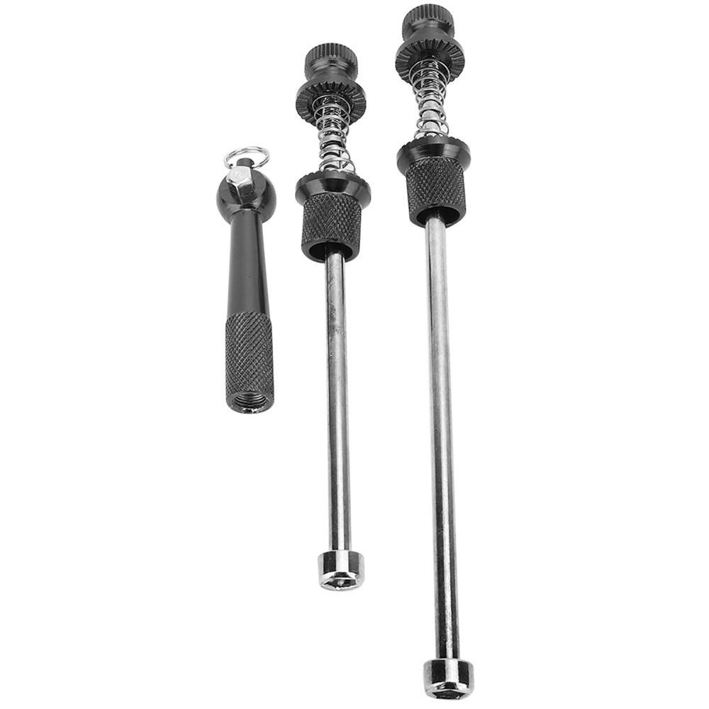 Durable Aluminum Alloy Quick Release Skewers Anti Theft Black&Red Bike Skewer Set Wheels Locking Security Bike Parts чёрный