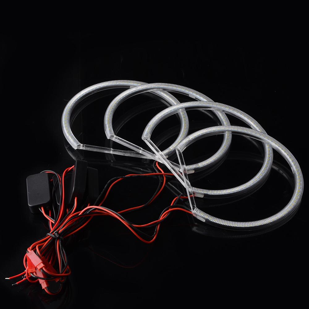 131mm Auto Angel Eyes Halo Ring Lumină de zi DRL Xenon LED potrivit pentru BMW E46 Sedan Wagon 1998-2001 E36 E38 E39 Kit