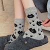 Kitten Paw Wool Socks Children'S Tube Socks Season Internet Celebrity Explosion Cute Cartoon Fleece Thickened Thermal Stockings