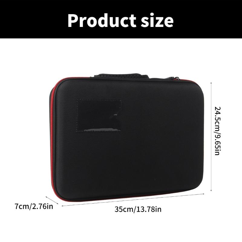 Portable EVA Battery Storage Bag with Water Resistant and Impact Resistant for 2A 3A C D Travel and Outdoor Activity