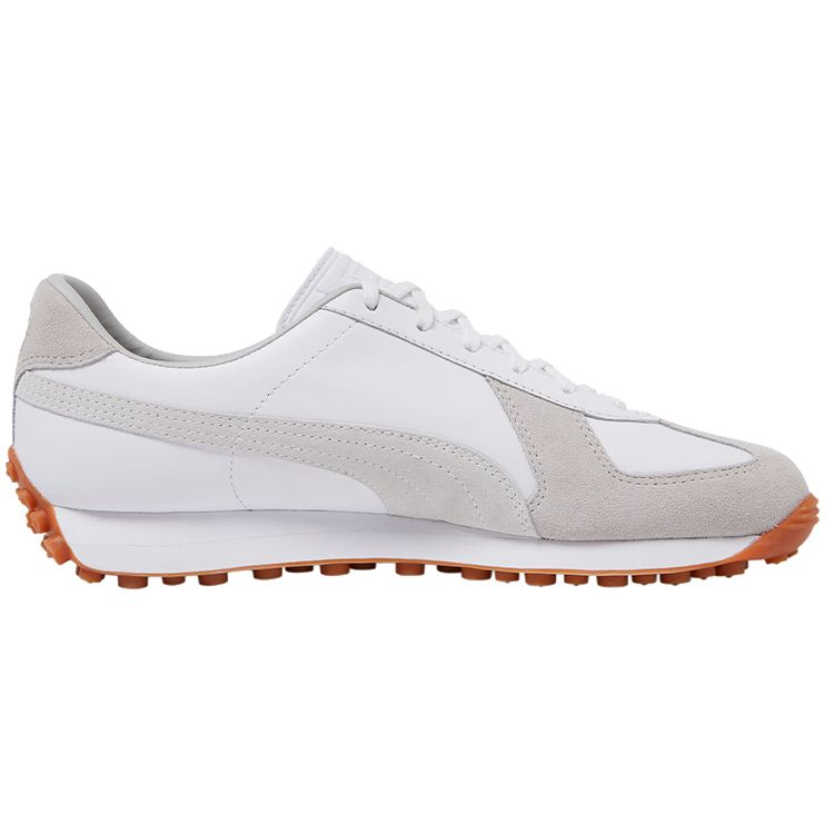Puma Army Trainer Rider Leather Comfortable Retro Low-Top Lifestyle Shoes Unisex Sneaker Gray White 386944-01