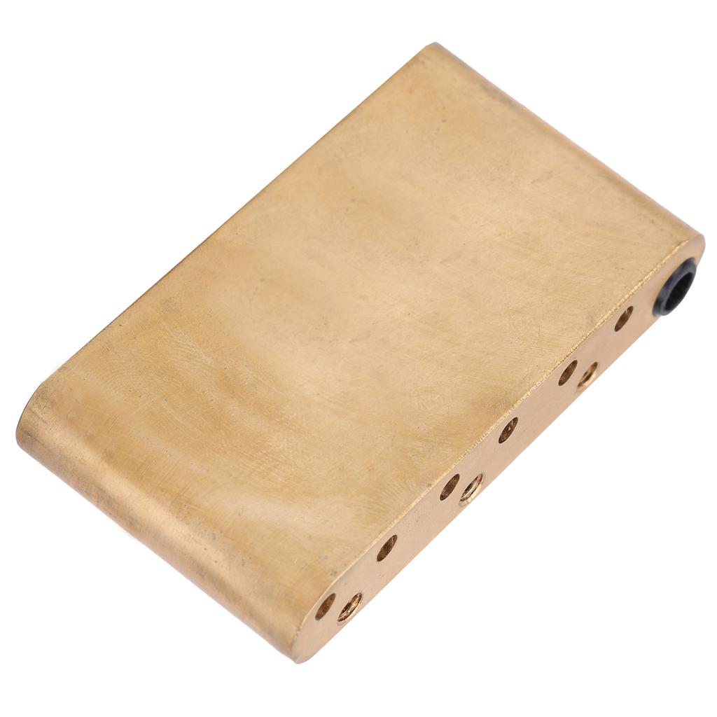 Brass Bridge Block Single Rock for FenderSQCV Guitar Accessories 74mm with Tube