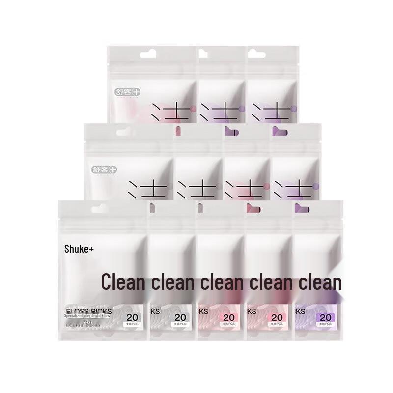 Shuke Professional Dental Floss Picks, 240 Count