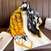 90Cm Design Luxury Twill Silk Women Scarf Sunscreen Foulard Shawl Hijab Female Hair Hijabs Wraps Neckerchief Bandanda Echarpe