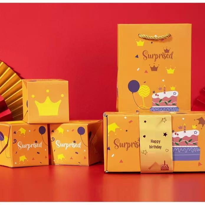Douyin-Inspired Surprise Pop-up Red Envelope Box - Birthday & Valentine's Day Gift with Festive Hot Stamping
