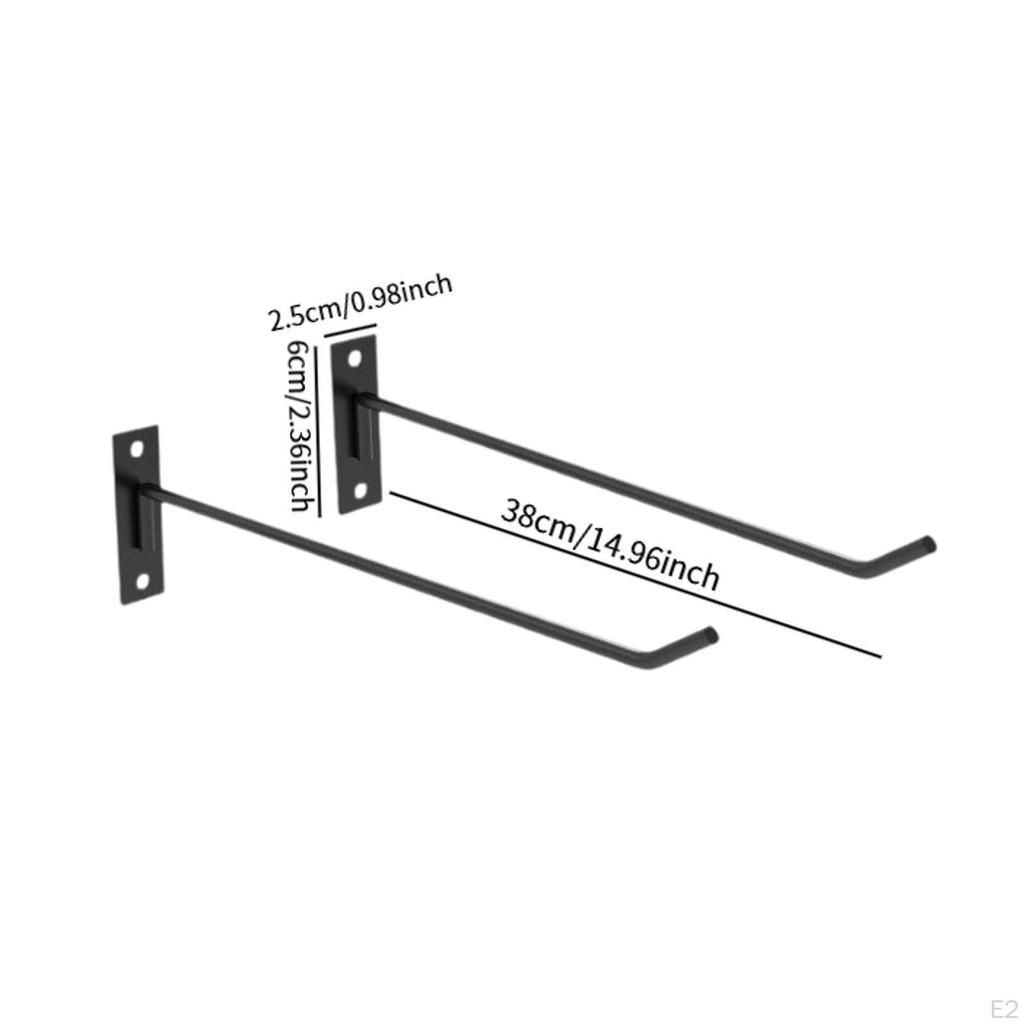 Set aus 2 Wandhalterungen für Gymnastikbälle für Heimübungen