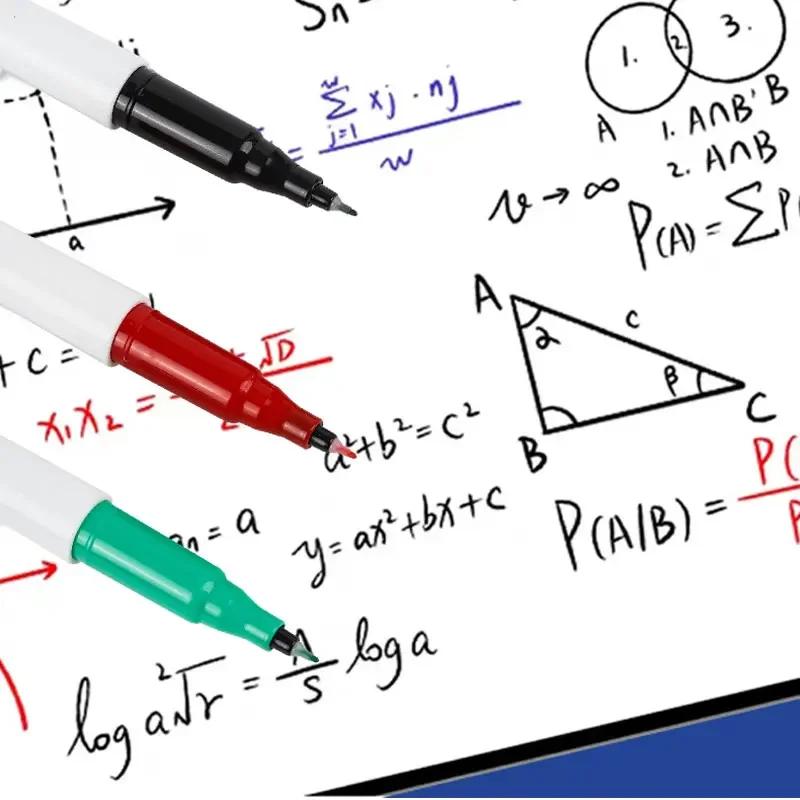 12Colors/set Ultra Fine Tip05mm Dry Erase Markers Erasable Whiteboard Markers for SchoolOfficePlanning White Board Marker