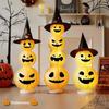 Halloween Light-Up Pumpkin Lantern Ornaments for Festive Decor