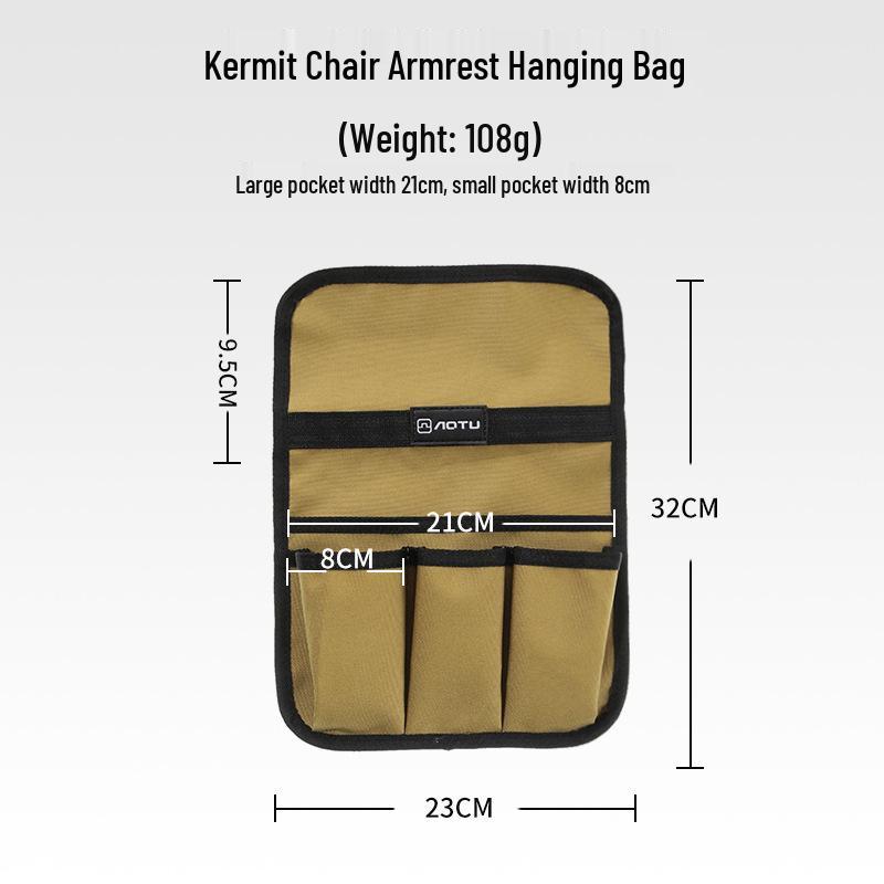 Kermit Chair Portable Armrest Hanging Storage Bag for Camping