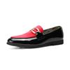 Herren Casual Lederschuhe Herren Patchwork Party Hochzeit Slipper Mokassins Herren Slip-on Leicht Bequem Fahrschuhe
