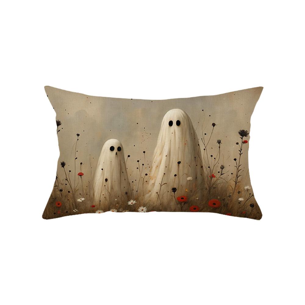 Halloween Waist Pillowcase Festive Atmosphere Decoration Living Room Sofa Cushion Cover Polyester Printed Cushion Cover