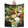 Pătură de pluș Ben 10 Omnitrix Fete Băieți Pătură de flanelă pentru canapea pat Moale Calitate personalizată Cearșaf de pat Idee de cadou