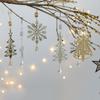 Glitter Christmas Tree Hanging Ornaments Three-dimensional Xmas Tree Hanging Decoration  New Year