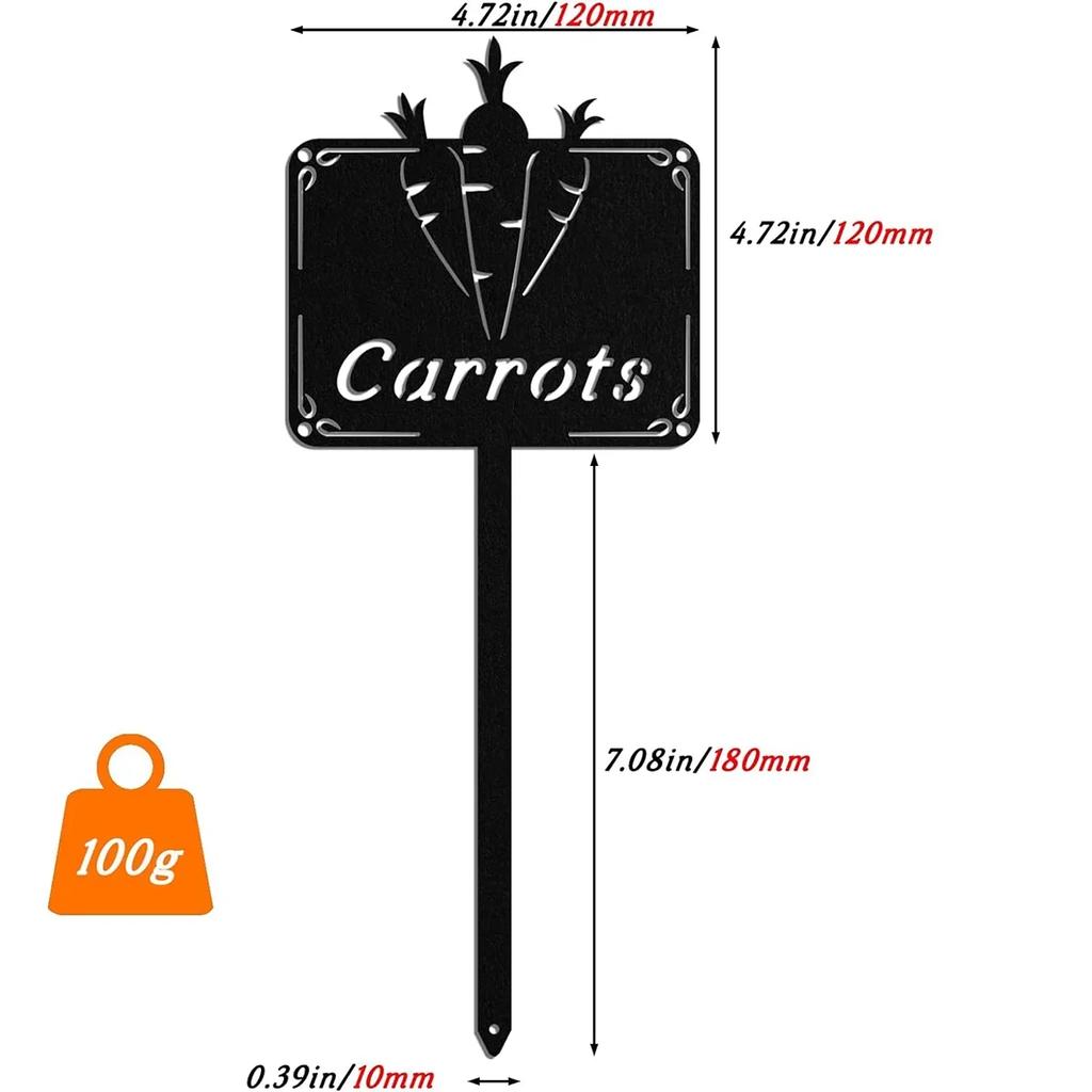 Waterproof Metal Seed Labels: Durable Garden Tags for Seedlings & Pots. Outdoor Decor.Durable for Pots & Vegetables.
