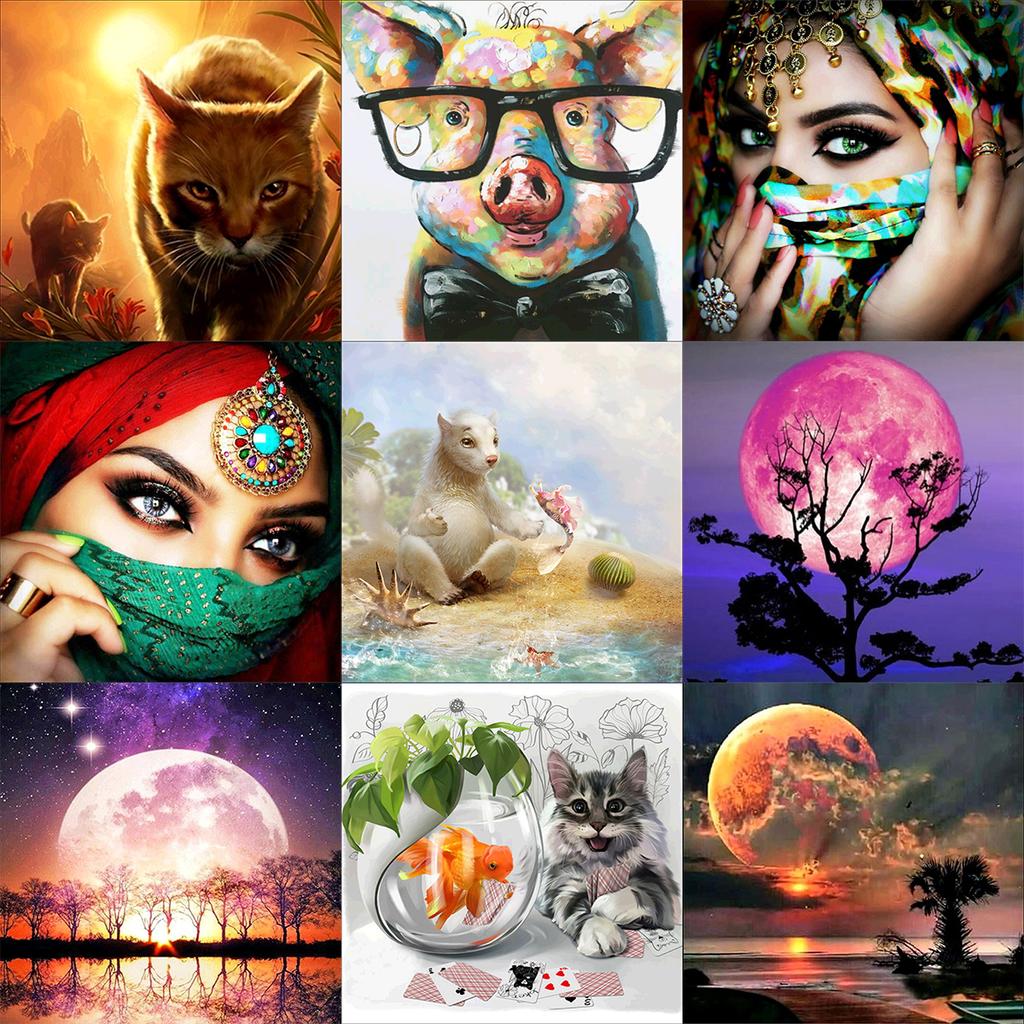 5D Diamond Painting Diy Home Wall Decoration Painting Christmas Handmade Small Gift Cross Stitch Embroidery Complete Kit