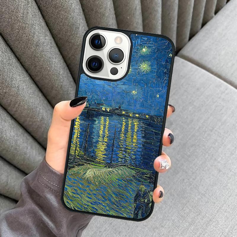 Van Gogh Starry Night Phone Case For iPhone 17 Air 16 16e 15 13 14 Pro Max 11 12 Plus 2022 MAX Shell Cover coque