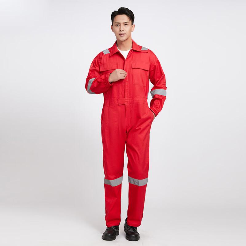 Jingyu tAcplum Pure Cotton Anti-Static Reflective Coverall Workwear
