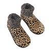Women's Winter Warm Fleece Leopard Pattern Ankle Socks - Comfortable Indoor and Outdoor, Animal Pattern Home Casual Socks, Soft and Warm Floor Socks