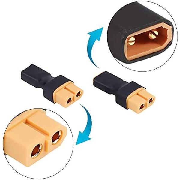 Batterieadapter-Konverter XT30 auf XT60 | 5er-Pack | Leicht & Langlebig | Für Drohnen, LiPo-Ladegeräte, Pioneer Stereo