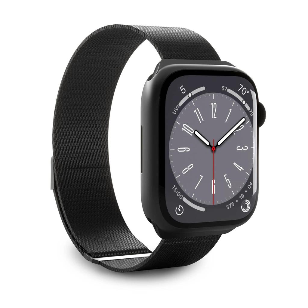 Pasek Ze Stali Nierdzewnej Puro Milanese Do Apple Watch 38 / 40 / 41 Mm - Czarny