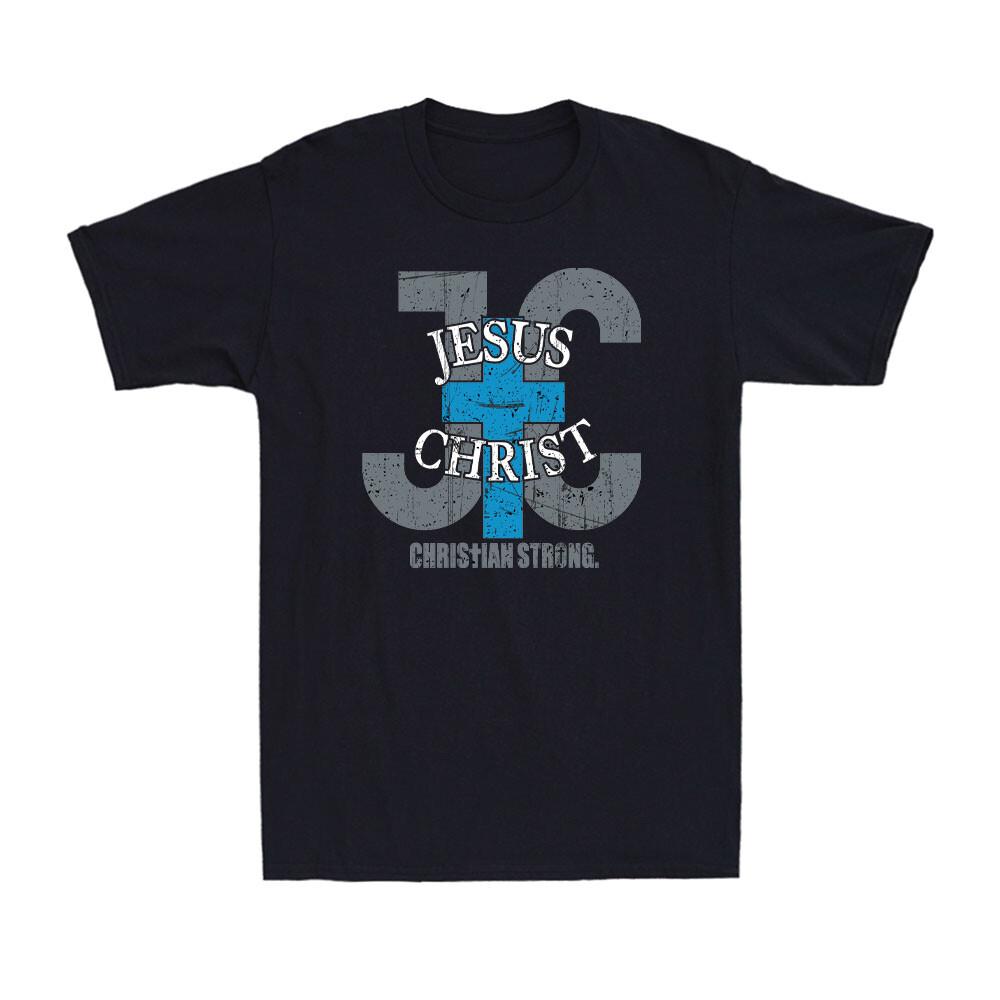 Jesus Christ Christian Funny Religious Cross Faith Gift Vintage Men s T-Shirt S разноцветный