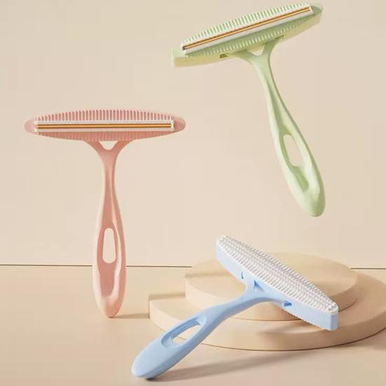 Dual-Sided Clothes Lint Remover Pet Hair Remover Brush with Copper Head Fabric Use Hair And Dust Remover for Clothes Furniture Car Seats