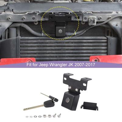 JK Hood Lock for Jeep Wrangler, Locking Hood Latches for Jeep Wrangler JK JKU 2007-2018, Anti-Theft, Eliminate Hood Flutter, Metal