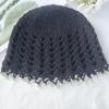 Beads Tassels Knit Beanies Sweet Weave Cap Retro Crochet Hollow Knitted Hat  Outdoor