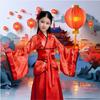 Ethnic Children's Ancient Costumes Silk Robe Chinese Style Clothes  Princess