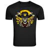 Outlaw Skeleton Cowboy Dual Revolvers Western Graphic T-Shirt