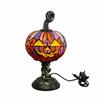Halloween Stained Glass Pumpkin Lamp | Festive, Table Lamp, for Holiday Display