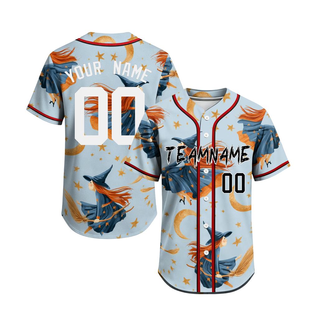 Customizable Baseball Halloween Costume for Men and Women – Personalized Sportswear Top