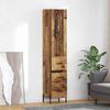 Highboard Reclaimed Wood 34.5 x 34 x 180 cm Particle Board