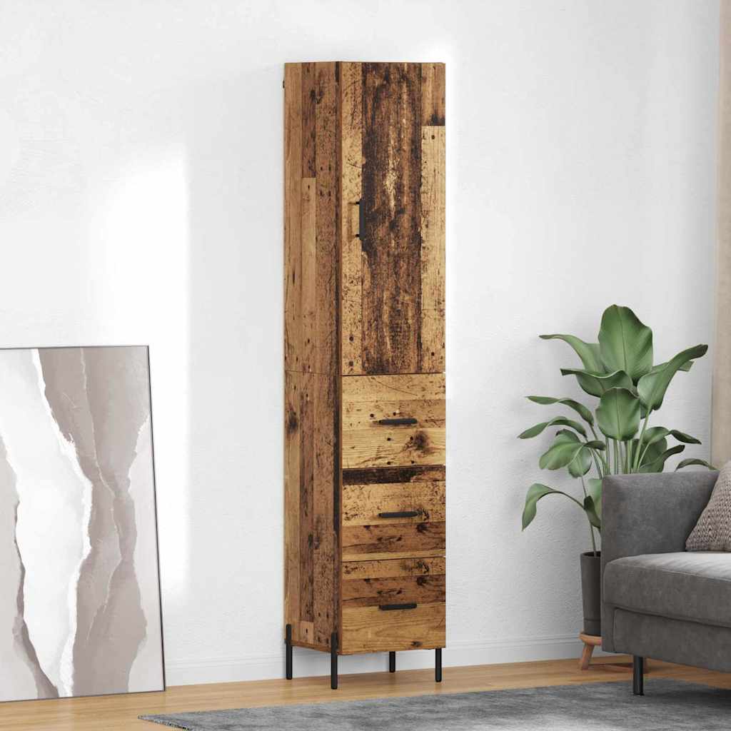 Highboard Reclaimed Wood 34.5 x 34 x 180 cm Particle Board