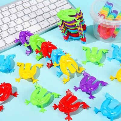 Color Random Jumping Frog Plastic Frog Toys Funny Funny Toys