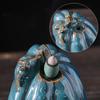 1PC Bruciatore di Incenso Elefante Zucca Ornamento Ceramica Porta Incenso a Reflusso