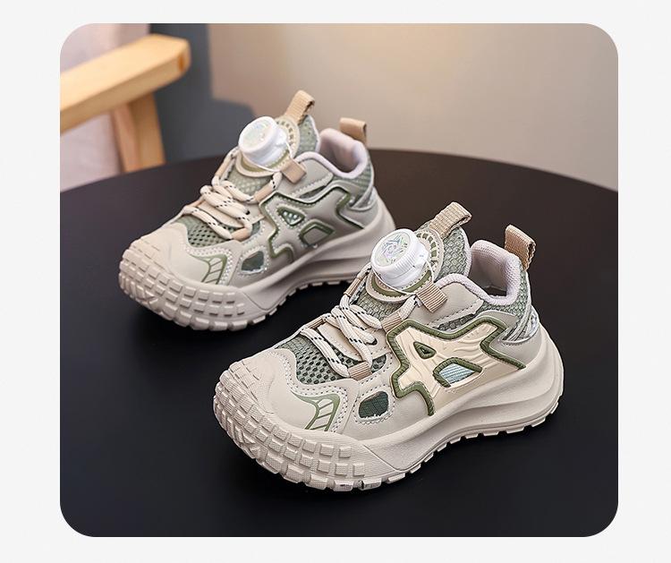 Boys Summer Sports Sandals Breathable Mesh Hollow Tire Sole Shoes for Big Kids Outdoor Beach Casual Footwear