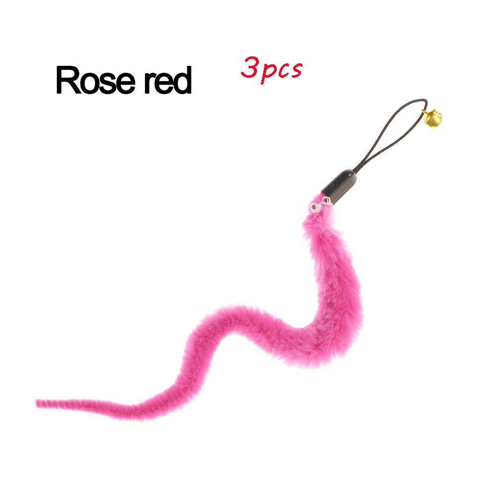 Colorful Teasing Playing plush cat teaser caterpillar Cat Funny Wand Pet toy
