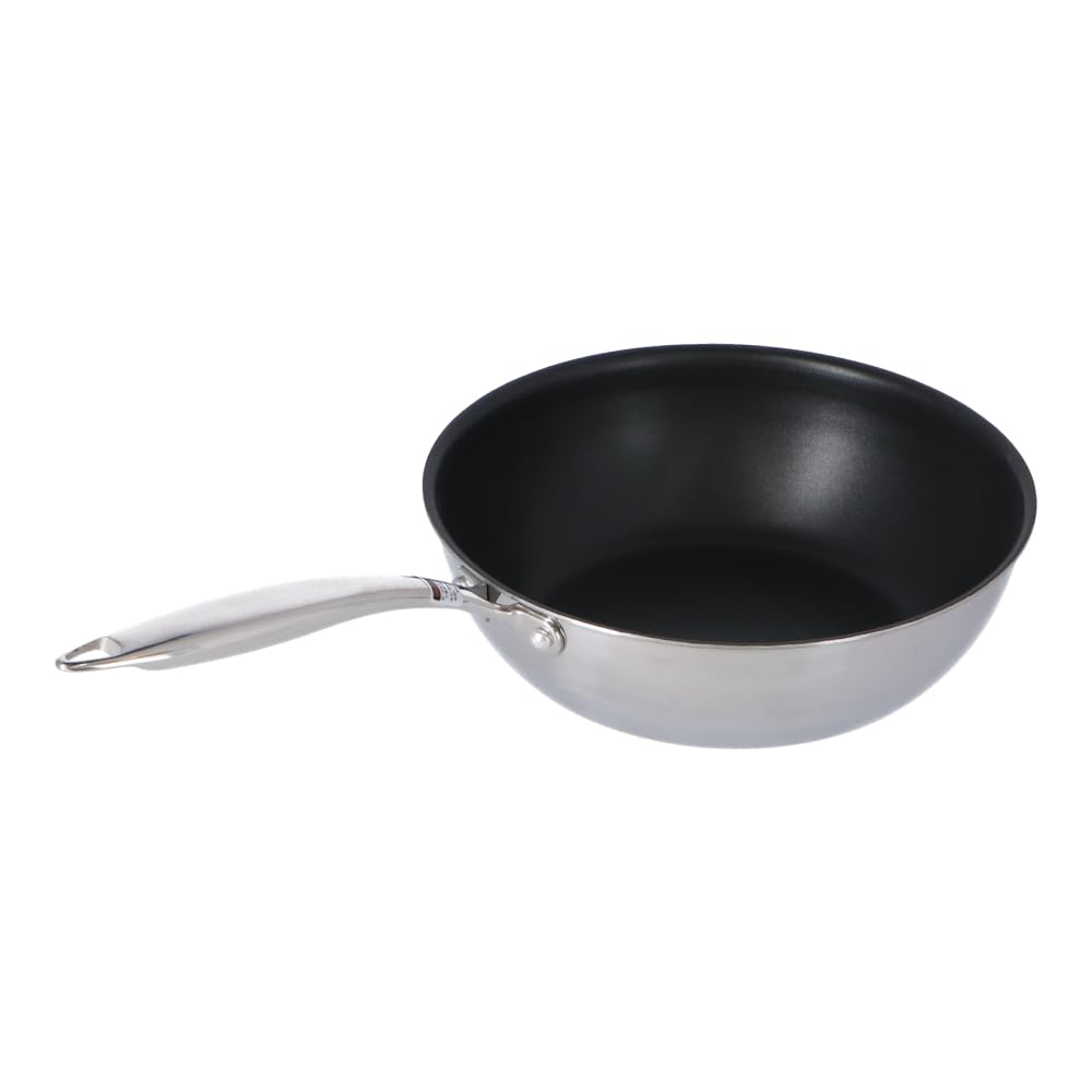Konan Original IH frying stainless steel handle [Outlet] 2-layer pan, 24cm, deep,