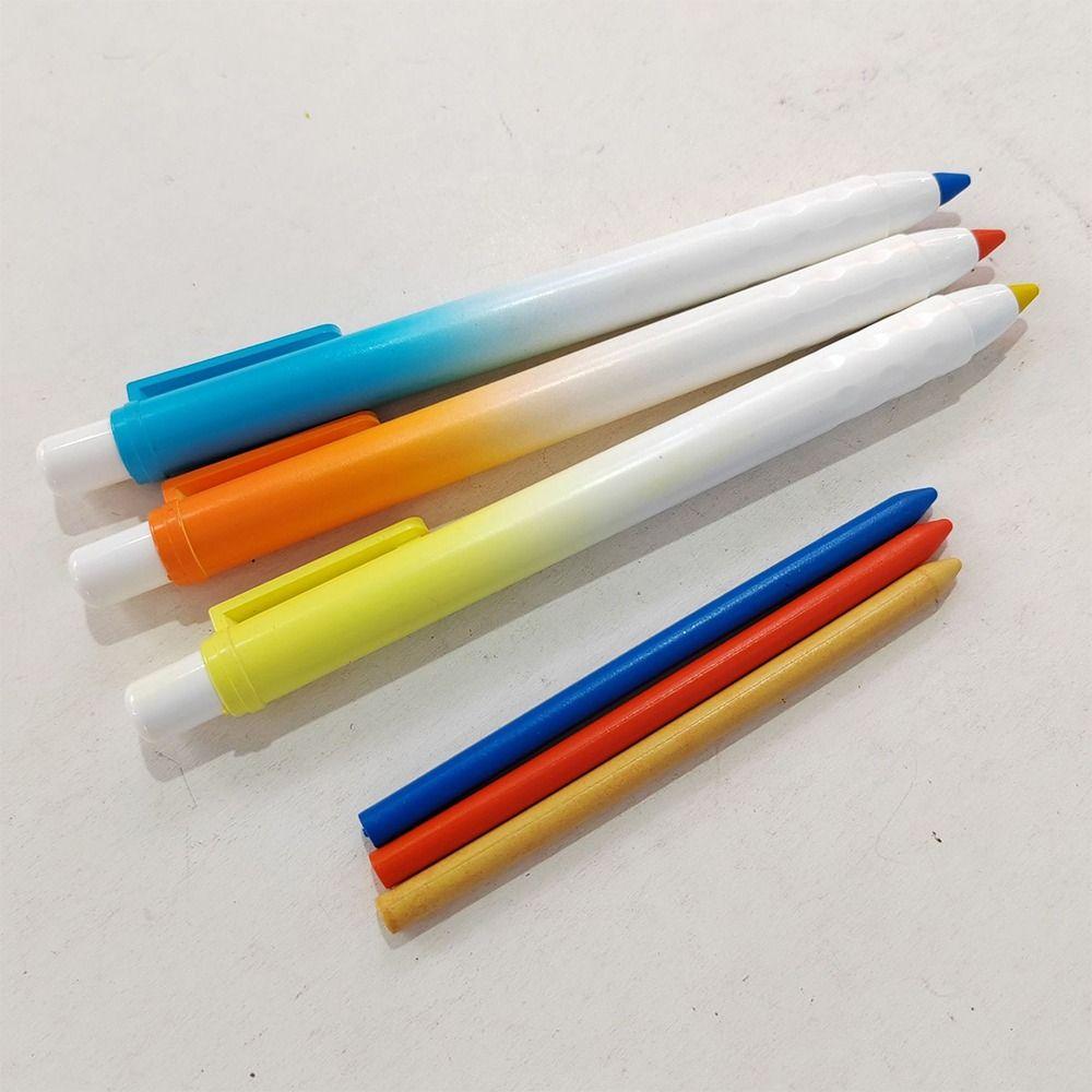 Replaceable Refills Erasable Crayon Smooth Writing Painting Doodle Pen Mechanical Crayon  Students