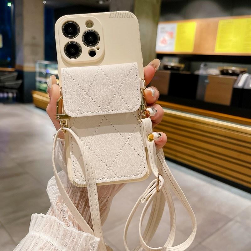 Wallet Strap Case for Samsung Galaxy A56 A54 A55 A35 A36 A14 A16 A34 A53 A13 A15 A52 Crossbody Lanyard Neck Leather Bag Cover