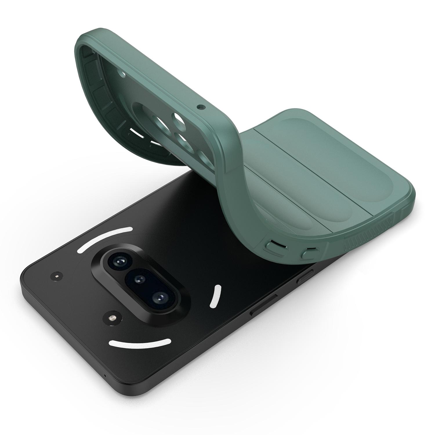 

For Nothing Phone (3a) Case Anti-Drop Soft TPU Rugged Phone Back Cover Light Grey