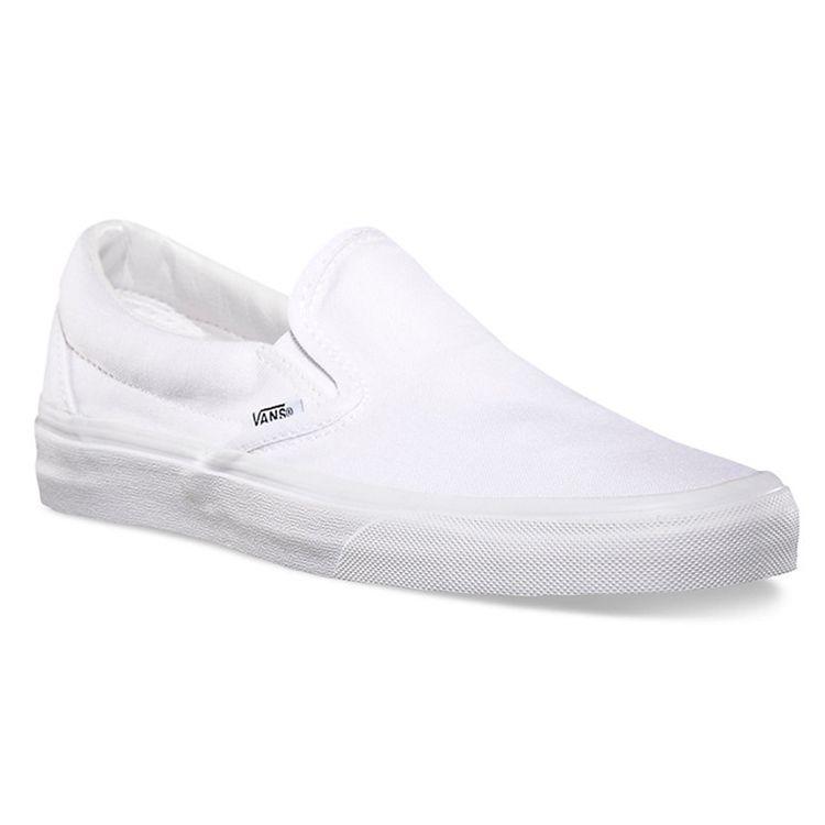 Vans Classic Slip-On White Canvas Unisex Sneakers VN000EYEW00